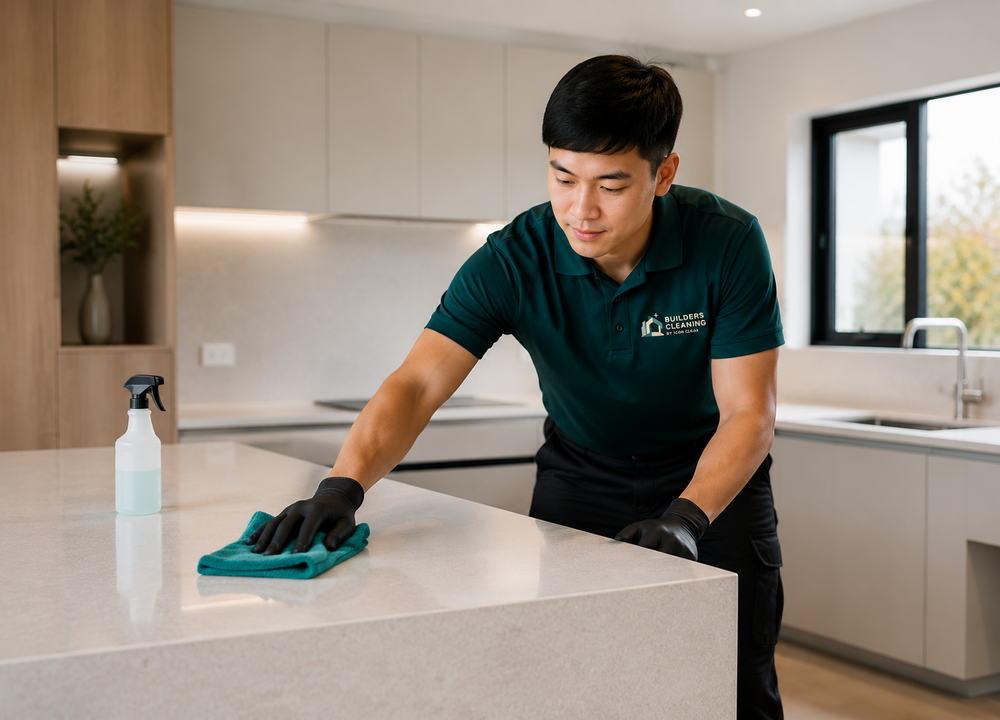 Detailed pre-handover kitchen cleaning