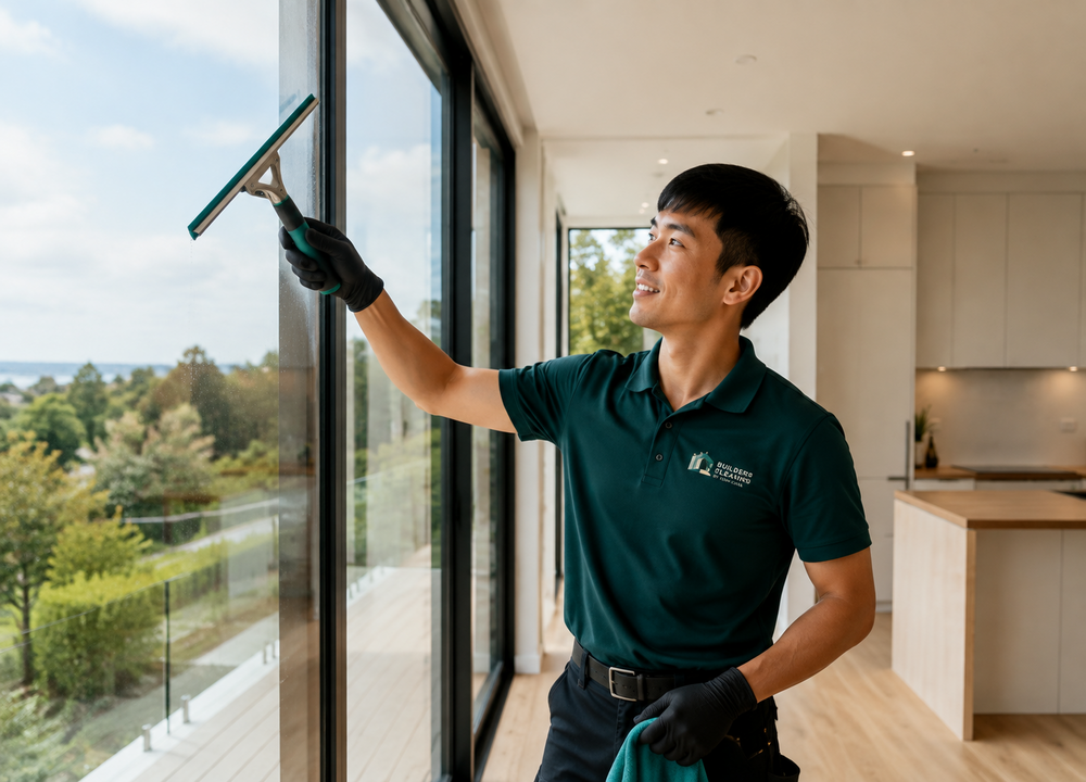Streak-free window and glass cleaning